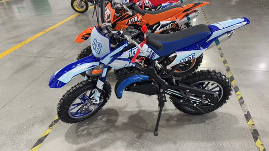 Blue - Mini Dirt Bike 49CC 2stroke Gasoline engine